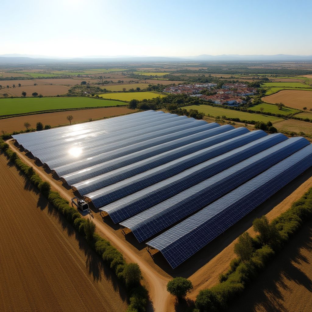 Parque solar comunitário no Alentejo